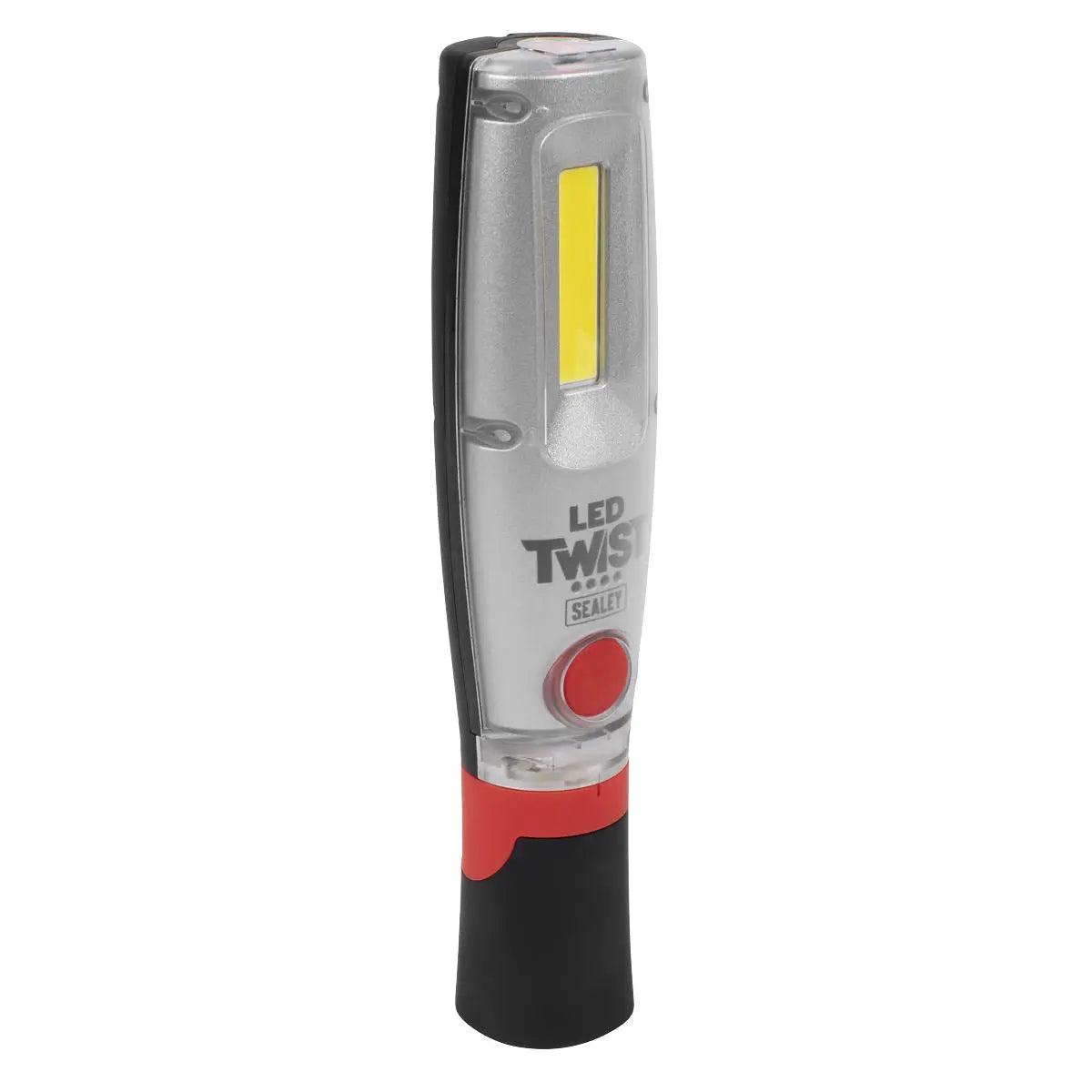Sealey LED Twist Rechargeable Inspection Light 16W COB & 1W SMD